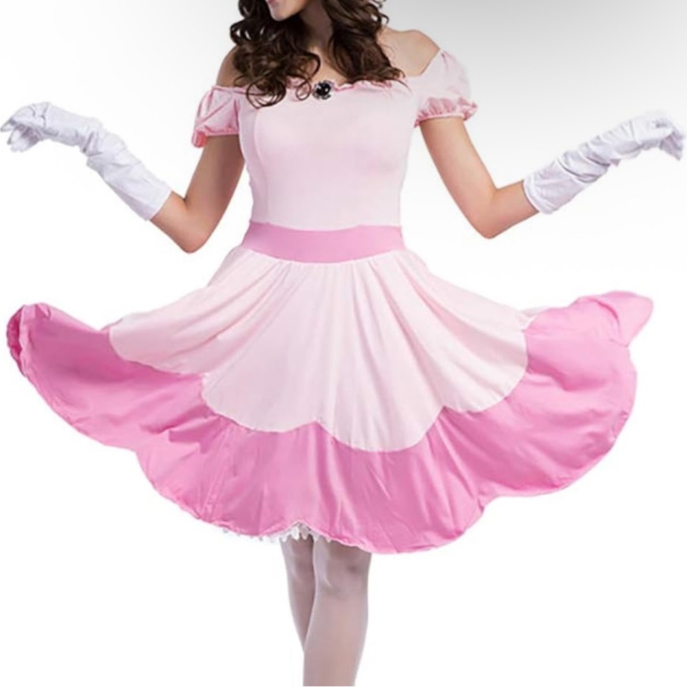 Princess Peach - Mini Dress Cosplay Costume